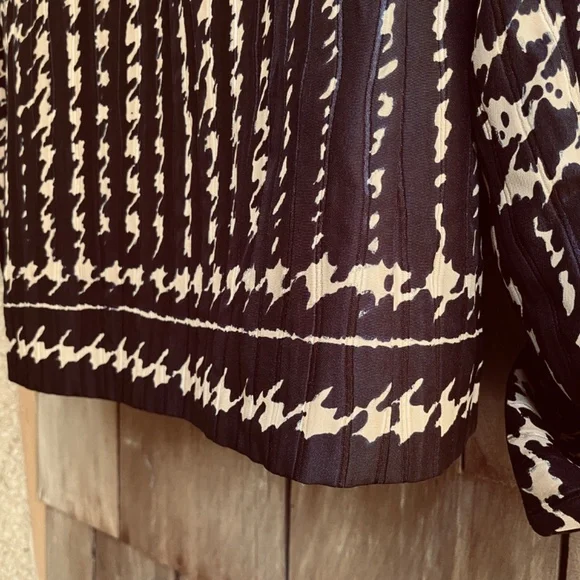 Lapine Blanche Japanese Vintage Y2K Quilted Silk Jacquard Velvet Lined Jacket M - Picture 14 of 16